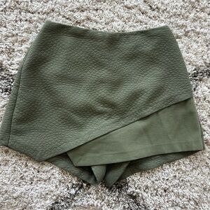 Topshop Green Skort